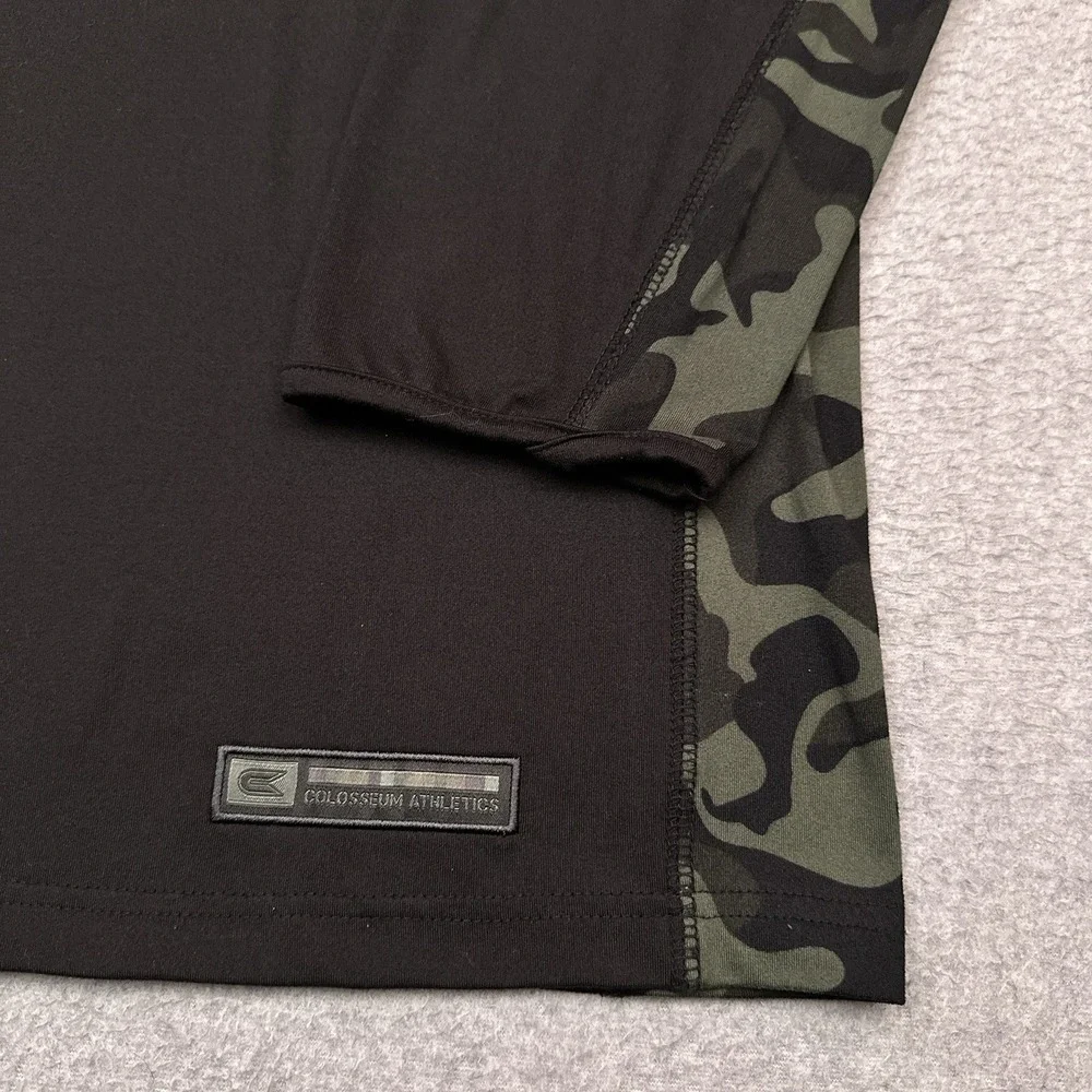 Penn State Nittany Lions 1/4 Zip Pullover Men 3XLT Black Camo OHT Colosseum NCAA - Picture 5 of 9